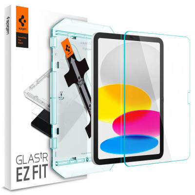 Folie de protectie Spigen Glas.TR EZ FIT pentru Apple iPad 10.9 10/2022 Transparent foto