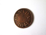 Rara! Canada Half Penny 1841 James Duncan token,moneda din imagini
