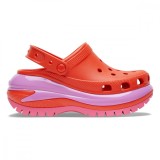 Saboți Crocs Classic Mega Crush Clog Rosu - Lava