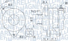 MAGNETI MARELLI 063732121010 Generator / Alternator