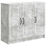 vidaXL Bufet Gri Beton 89 x 34,5 x 77 cm Lemn prelucrat 895798