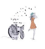 Cumpara ieftin Sticker decorativ, Bicicleta, Better days, 95 cm, 708STK, natura si peisaje