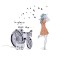 Sticker decorativ, Bicicleta, Better days, 95 cm, 708STK