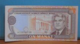 TURKMENISTAN - 1993 - 10 MANAT - UNC .