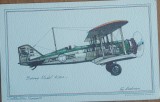 CARTE POSTALA AVION BOEING MODEL 40B. SERIA COLECTOR, Necirculata, Printata