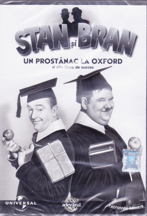 DVD Film de colectie: Un prostanac la Oxford ( colectia Stan si Bran - SIGILAT - vezi descriere )