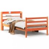 VidaXL Cadru pat fără saltea, maro ceruit, 75x190 cm, lemn masiv pin 3306655