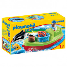 Set de joaca Playmobil 1.2.3, Pescar Cu Barca foto