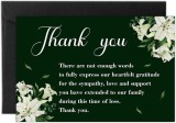 Set de 50 felicitari cu plicuri funerare BeYumi, hartie, multicolor, 11,9 x 7,9 cm