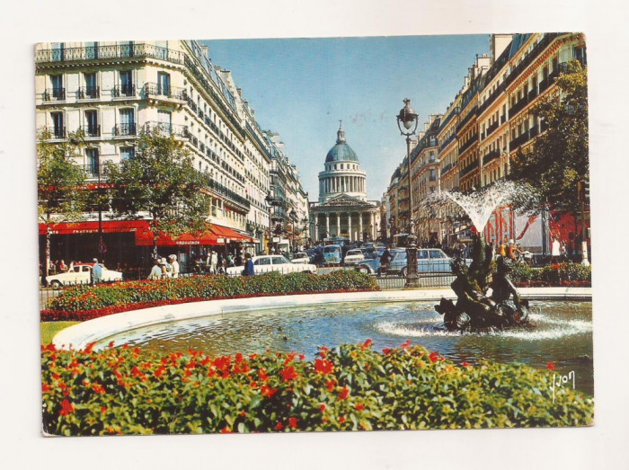 FA57-Carte Postala- FRANTA - Paris, Rue Soufflot, circulata 1971
