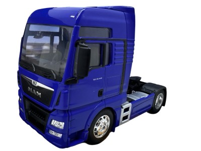Macheta cap tractor MAN TGX xxl 4X2 albastru welly 1/32 foto