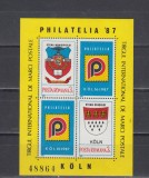 M1 TX7 19 - 1987 - Targul filatelic international Koln - bloc, Posta, Nestampilat