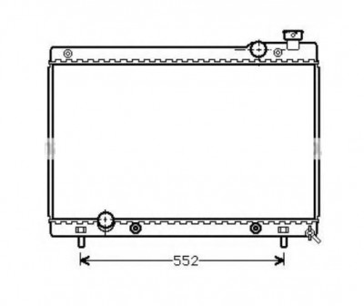 Radiator racire Mazda 929/SENTIA, 07.1989-12.1991, motor 3.0 V6, 118 kw, benzina, cutie manuala/automata 668x422x26 mm, aluminiu brazat/plastic, foto