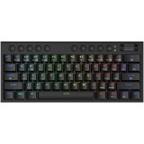Tastatura gaming mecanica Bluetooth cu fir si wireless Redragon Horus Mini PRO neagra iluminare RGB