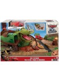 Set Disney Cars On The Road Dino &amp; Cave Lightning Mcqueen (hmd74)