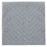 Fată de pernă decorativă de iarnă, gri, velvet, model romburi, 45x43 cm, CMCLASS