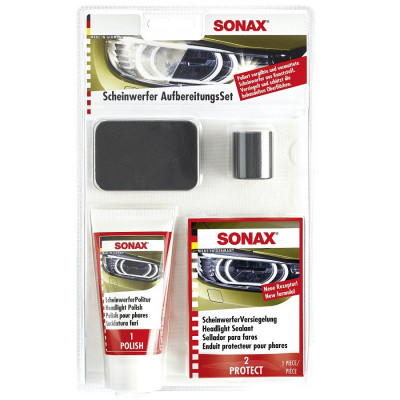 Sonax Kit Pentru Reparația Si Intreținerea Farurilor 405941 foto