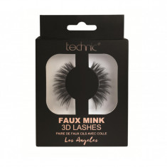 Gene false banda 3D Technic Faux Mink Lashes Los Angeles, Adeziv inclus