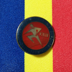 SV * Romania INSIGNA * JOCURILE MONDIALE ALE SURZILOR * BUCUREȘTI 1977