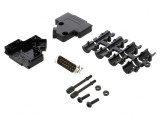 Mufă D-Sub 9 pini unghi 45&deg; pentru lipire pe cablu, MH CONNECTORS