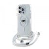 Husa MagSafe pentru Apple iPhone 15 Pro, Karl Lagerfeld, IML Crossbody Karl&#039;s Head, Transparenta