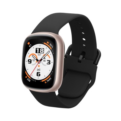 Curea Kwmobile pentru Honor Watch 4, Negru, Silicon, KWM0000253E001C foto