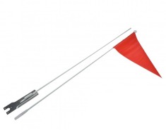 Steag semnalizare biciclete copii, culoare rosu Cod:AWR0098R