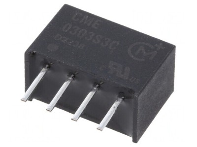 Convertor DC/DC 0,75W 2,97-3,63V la 3,3VDC SIP THT foto