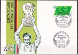 Germania 1990 - CM de Fotbal - Germania campioana mondiala, folie aurita, FDC, Nestampilat