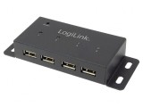 Hub USB 2.0 cu 4 Porturi 480Mbps PnP pentru Blat, Logilink