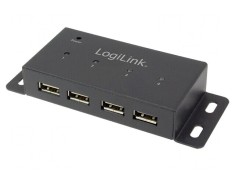 Hub USB 2.0 cu 4 Porturi 480Mbps PnP pentru Blat