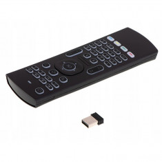 Telecomanda universala, ZolaÂ®, 2 in 1, MX3 , smart TV, tastatura si mouse, neagra