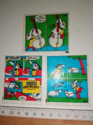 RARE = LOT 3 SURPRIZE GUMA TIPITIP TIP I TIP 861,863,870 foto