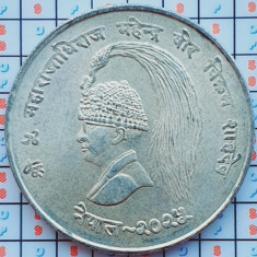 Nepal 10 Rupees - Mahendra Bir Bikram (FAO) 2025 (1968) argint - km 794 - A034