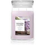 Yankee Candle Dried Lavender &amp; Oak lum&acirc;nare parfumată 567 g
