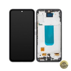 Display cu Touchscreen MP compatibil cu Samsung Galaxy A54 A546 cu Rama Versiune OLED Negru (Graphite)