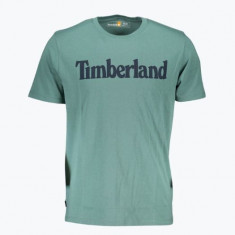 Tricou barbati cu imprimeu cu logo din bumbac, Verde deschis S, Verde deschis, S INTL