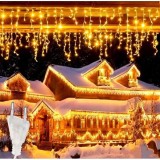 Cumpara ieftin Instalatie Craciun Turturi BZRSH 640 LED Alb Cald, 25m, IP44 Exterior/Interior, 8 Moduri