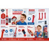 Periuta de dinti electrica copii Paw Patrol Marshall, oscilanta 8000 miscari/min, 3 capete incluse, peri moi, impermeabila, baterii AAA incluse