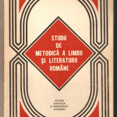 Studii de metodica a limbii si literaturii romane