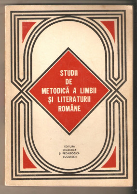 Studii de metodica a limbii si literaturii romane foto