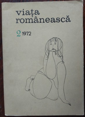 VIATA ROMANEASCA,2/1972:Aurel Rau/Marin Sorescu/M.Blecher/8 reproduceri Pallady+ foto