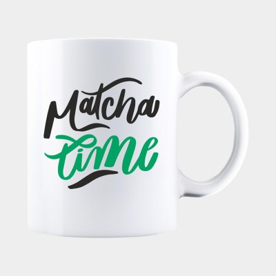 Cana alba personalizata MATCHA TIME, INOVATIX&amp;reg;. 330ml foto