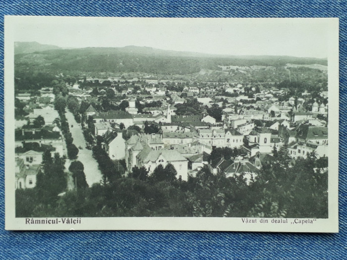 727. Ramnicul-Valcii vazut din dealul Capela / panorama Ramnicu Valcea 1938