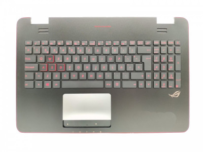 Carcasa superioara cu tastatura palmrest Laptop, Asus, N551, N551J, N551JW, 90NB06R2-R30300, cu iluminare, layout SP (spaniol) foto