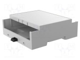 Carcasă ITALTRONIC pentru şină DIN, 5 module, gri, 90x87,7x32 mm