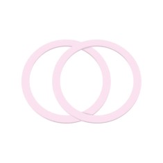 JoyRoom - (2 pack) Adapter (JR-Mag-M3) - MagSafe Compatible, Magnetic Grip, Metal - Pink