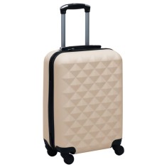 vidaXL Valiză cu carcasă rigidă, auriu, ABS