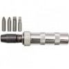Surubelnita Impact Vorel 65120, 4 Biti Crom Vanadiu, Ergonomica, Antialunecare, Insurubare/Desurubare