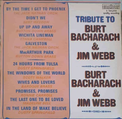 Disc vinil, LP. Tribute To Burt Bacharach &amp;amp; Jim Webb-COLECTIV-247520 foto